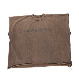 Yeezy YZY - LAA - Gosha Black Dogs Box Tee in Rust - Medium - SAMPLE